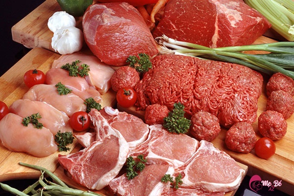 Các loại thịt có hàm lượng sắt và đạm cao