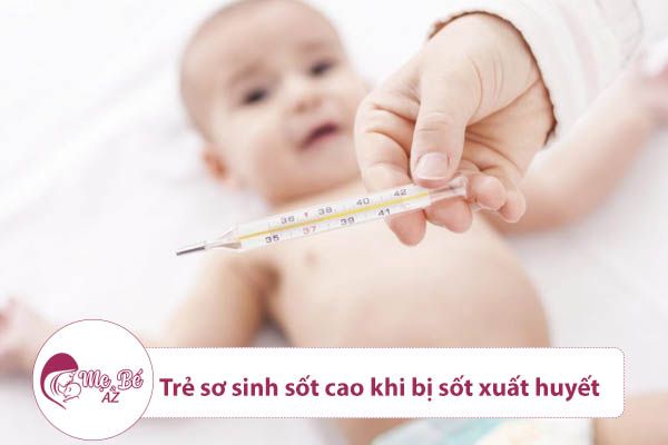 Trẻ sơ sinh bị sốt cao khi bị sốt xuất huyết